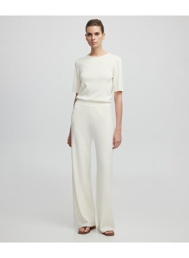 Wide-Leg Knit Trousers for Effortless Summer Dressing - Image 1