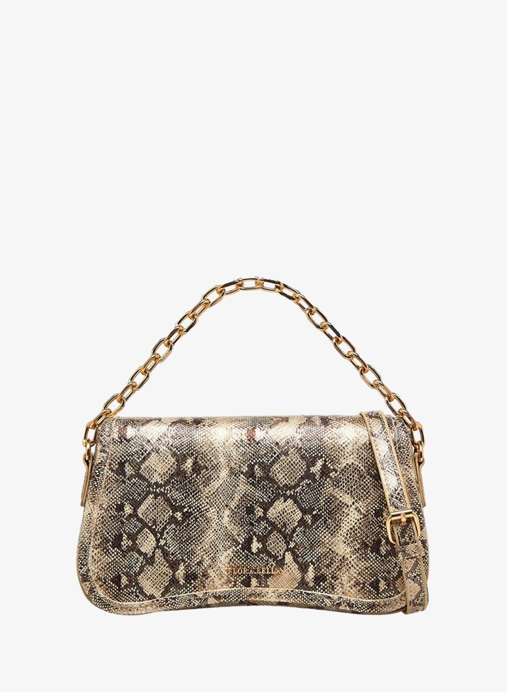 Animal Print Crossbody Bag with Detachable Strap - Image 1