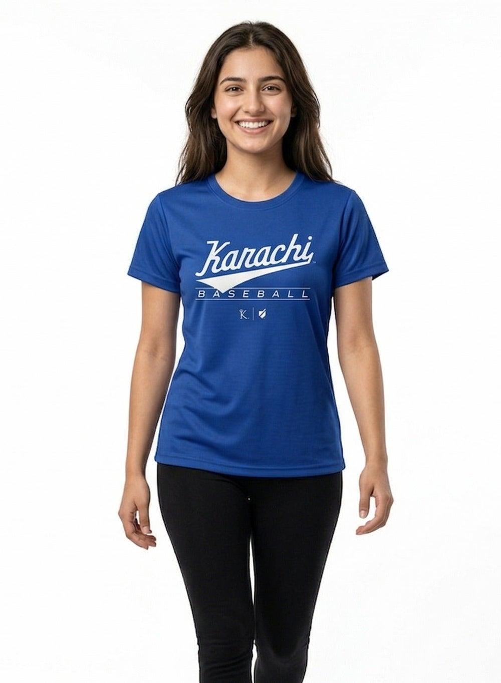 Karachi Monarchs Women's Dugout Moisture-Wicking T-Shirt - Image 1