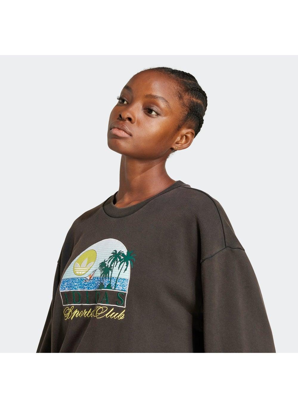 Trefoil Series Island Club Loose Fit Sweatshirt - Image 1
