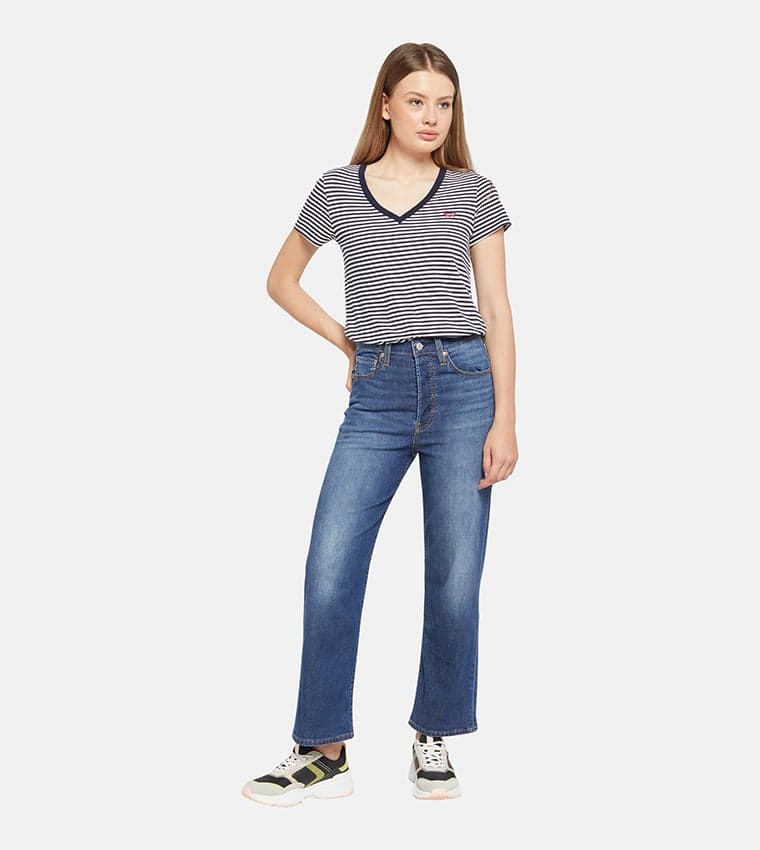 Levi's Ribcage Straight Ankle High-Rise Jeans - Image 1