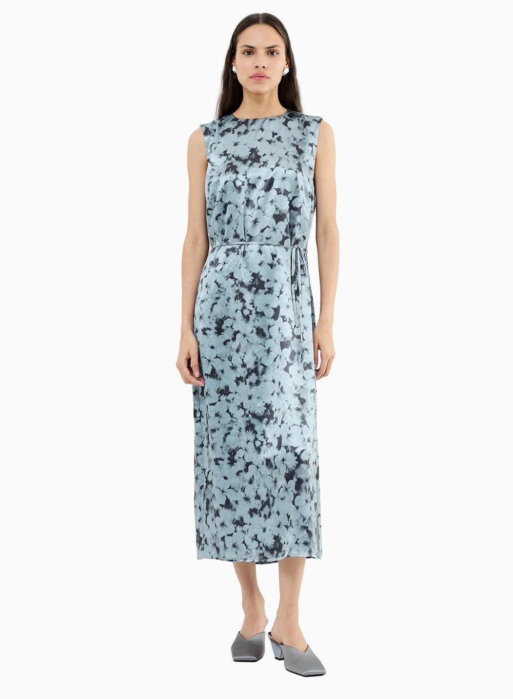 Cassie Emile Crinkle Floral Midi Dress - Image 1