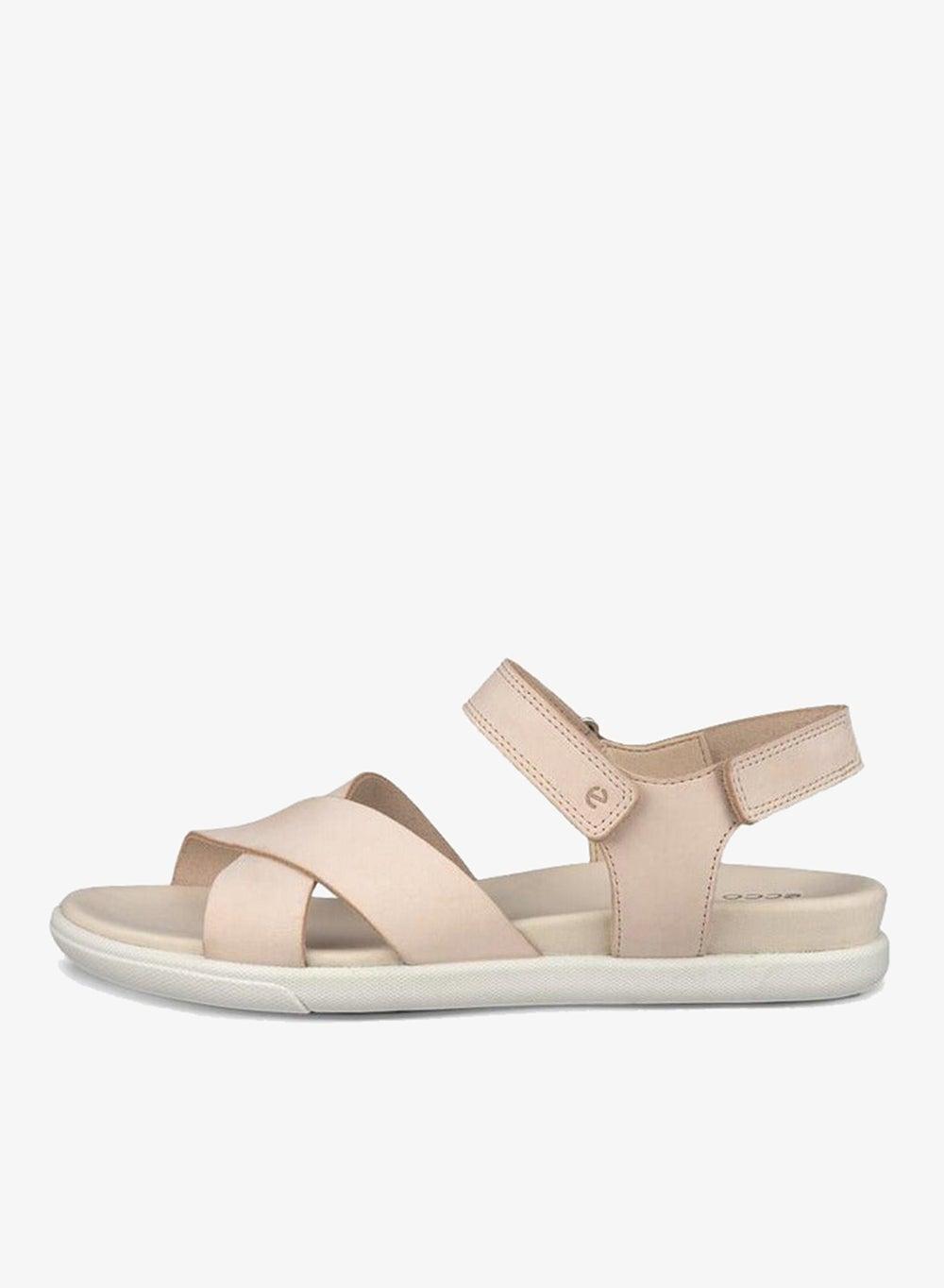 ECCO Damara Limestone Flat Sandals - Image 1