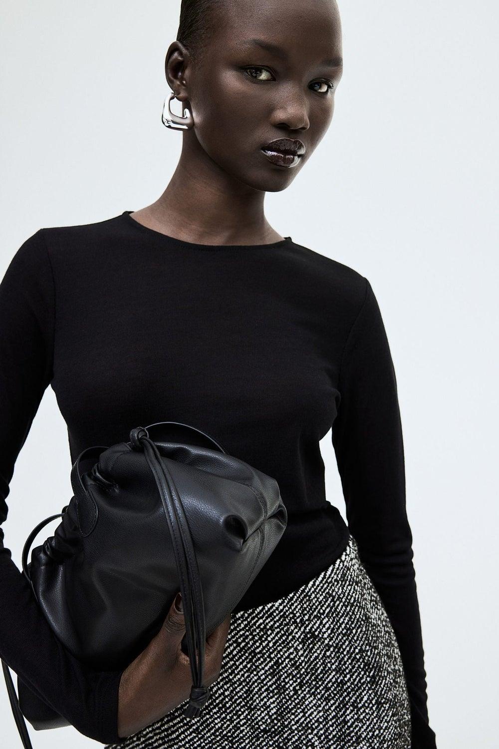 High-Waist Mini Skirt with Slight A-Line Shape - Image 1