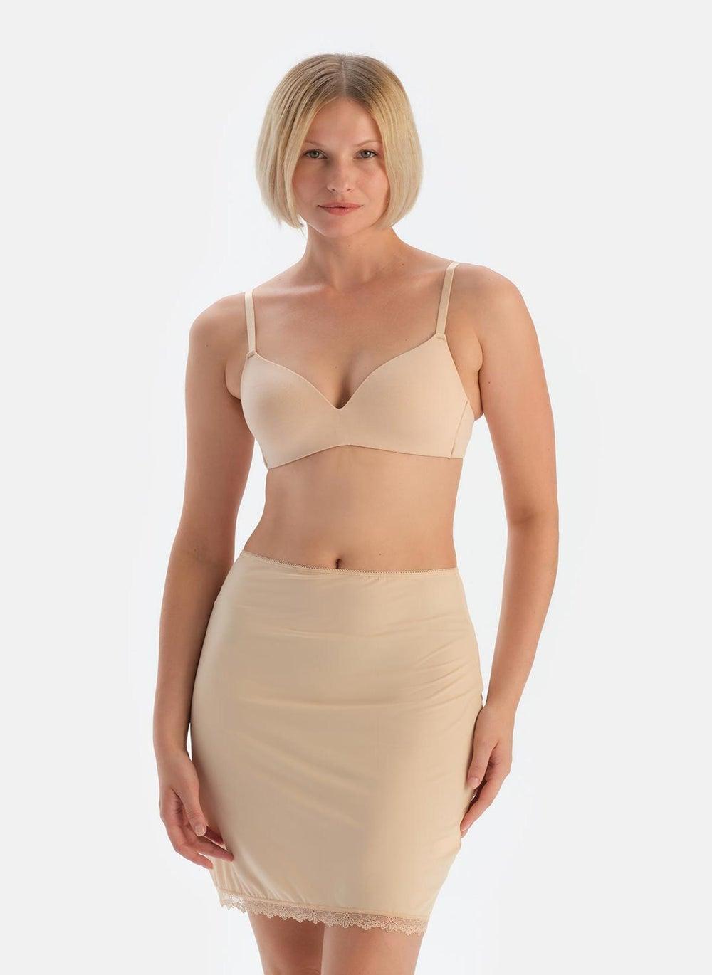 Supreme Mid Rise Slim Fit Beige Underskirt - Image 1