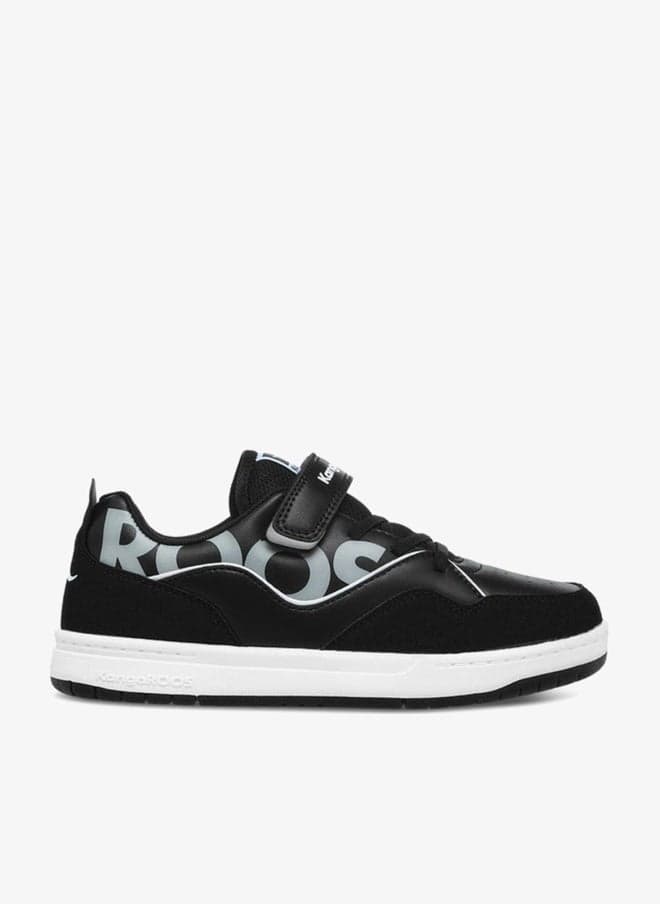 Women's Logo Print Low-Top Sneakers with Hook-and-Loop Closure - Image 1