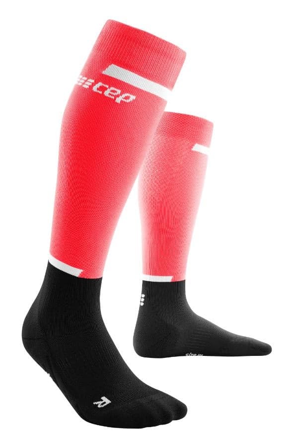 CEP Run Compression Socks Tall V4 Pink/Black Women - Image 1
