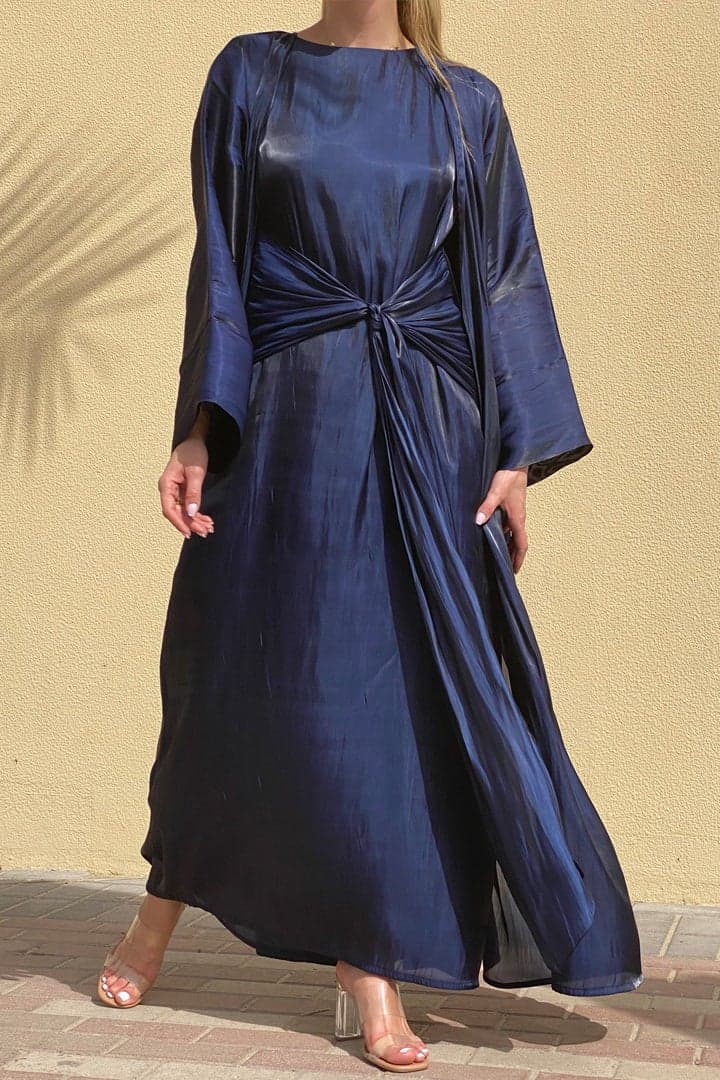 3 Piece Shimmer Abaya Set - Image 1