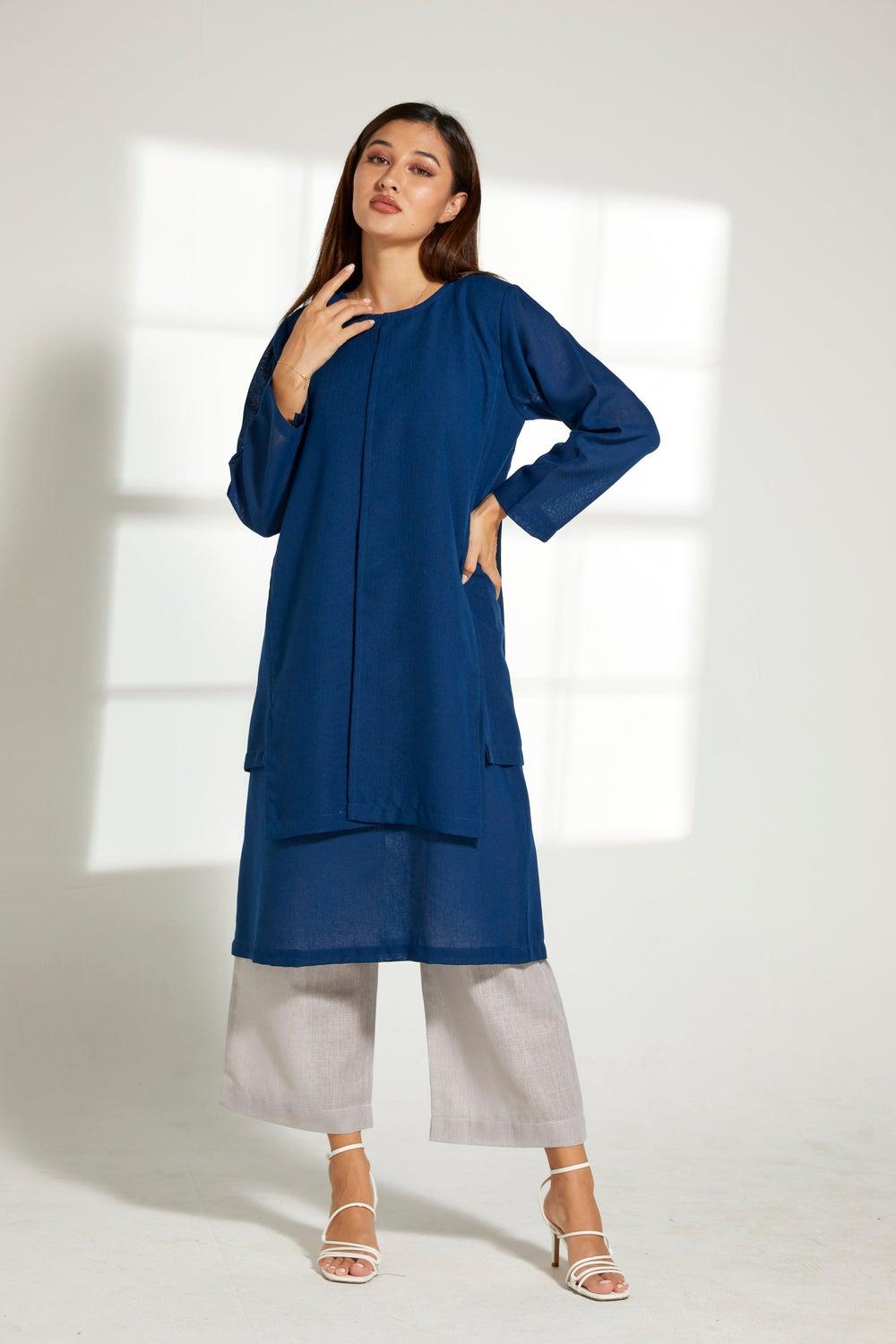 Crew Neck Top & Pants Set - Image 1