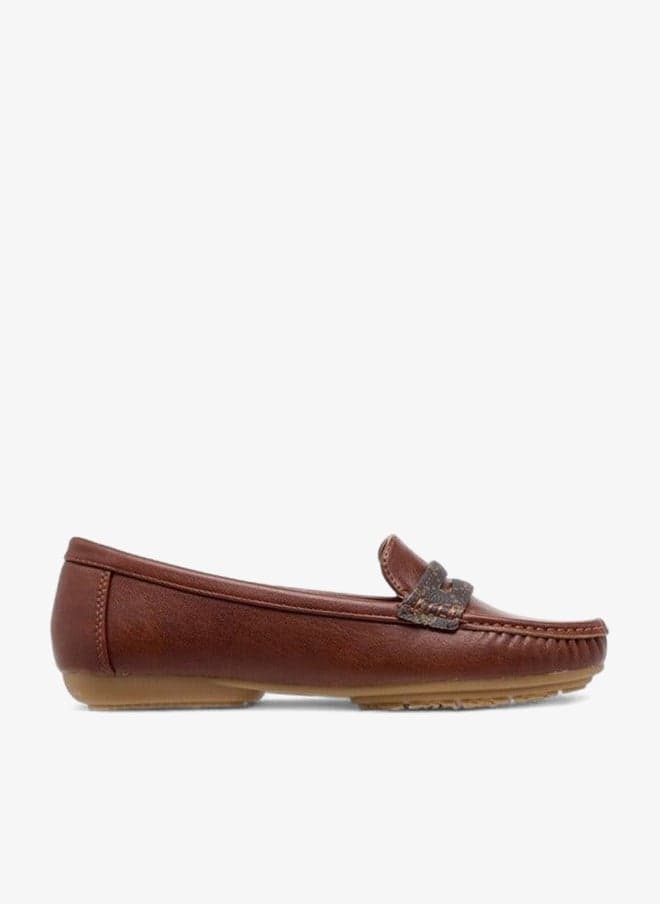 Monogram Print Slip-On Moccasins - Image 1