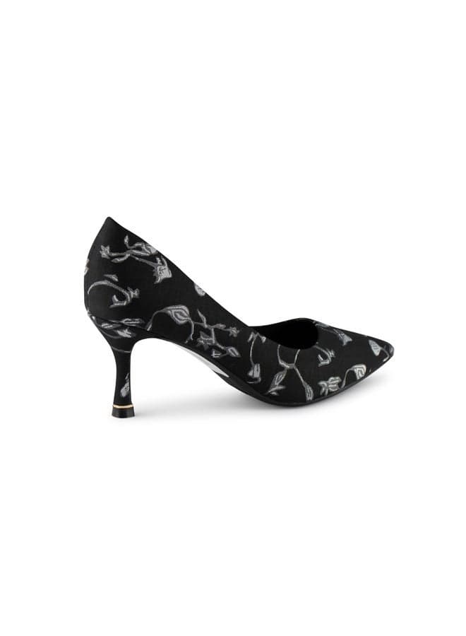 Women Pointed Toe Mid Heel Pumps - Image 1