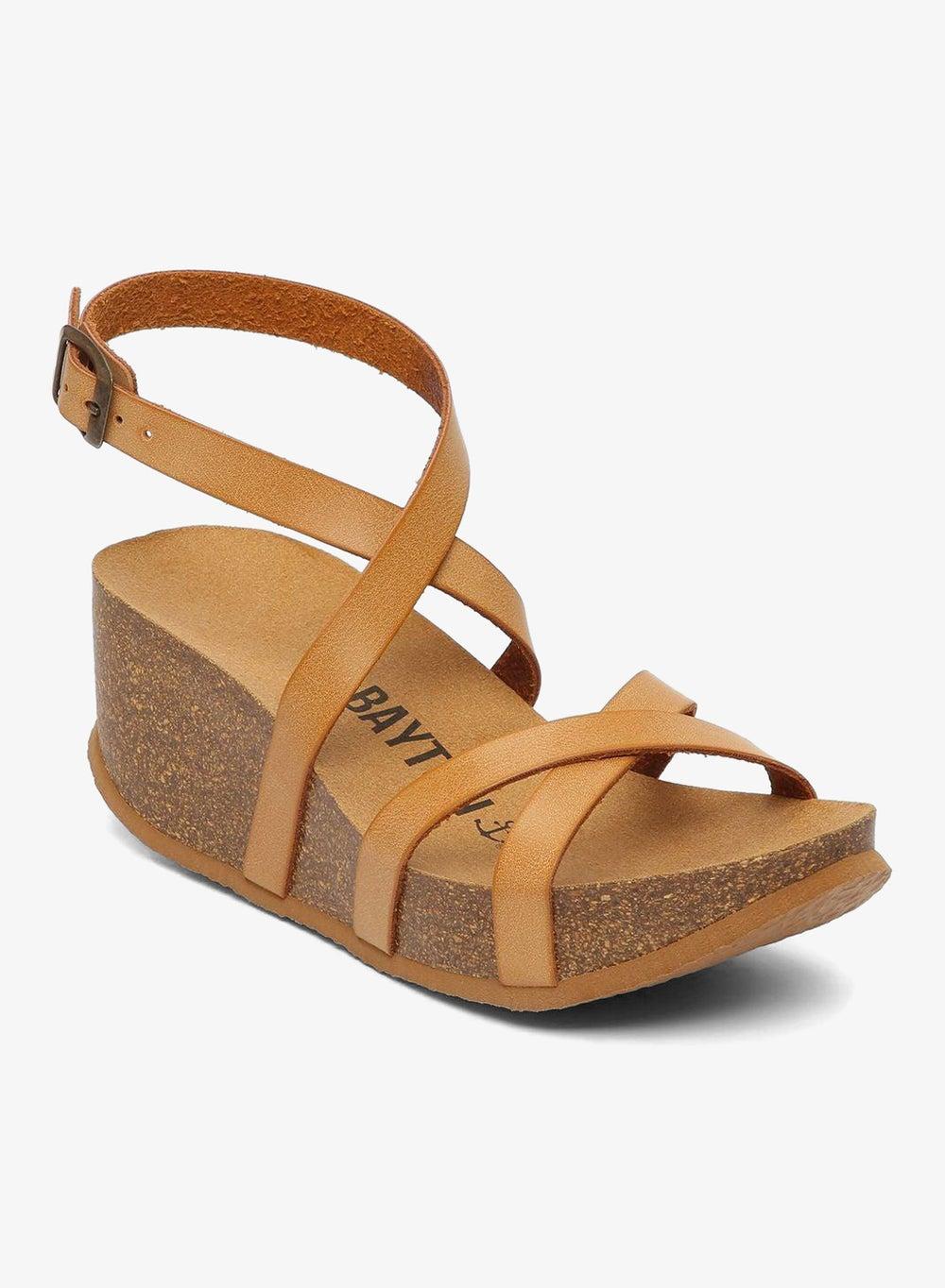 Asteria Strappy Mid Heel Wedges - Image 1