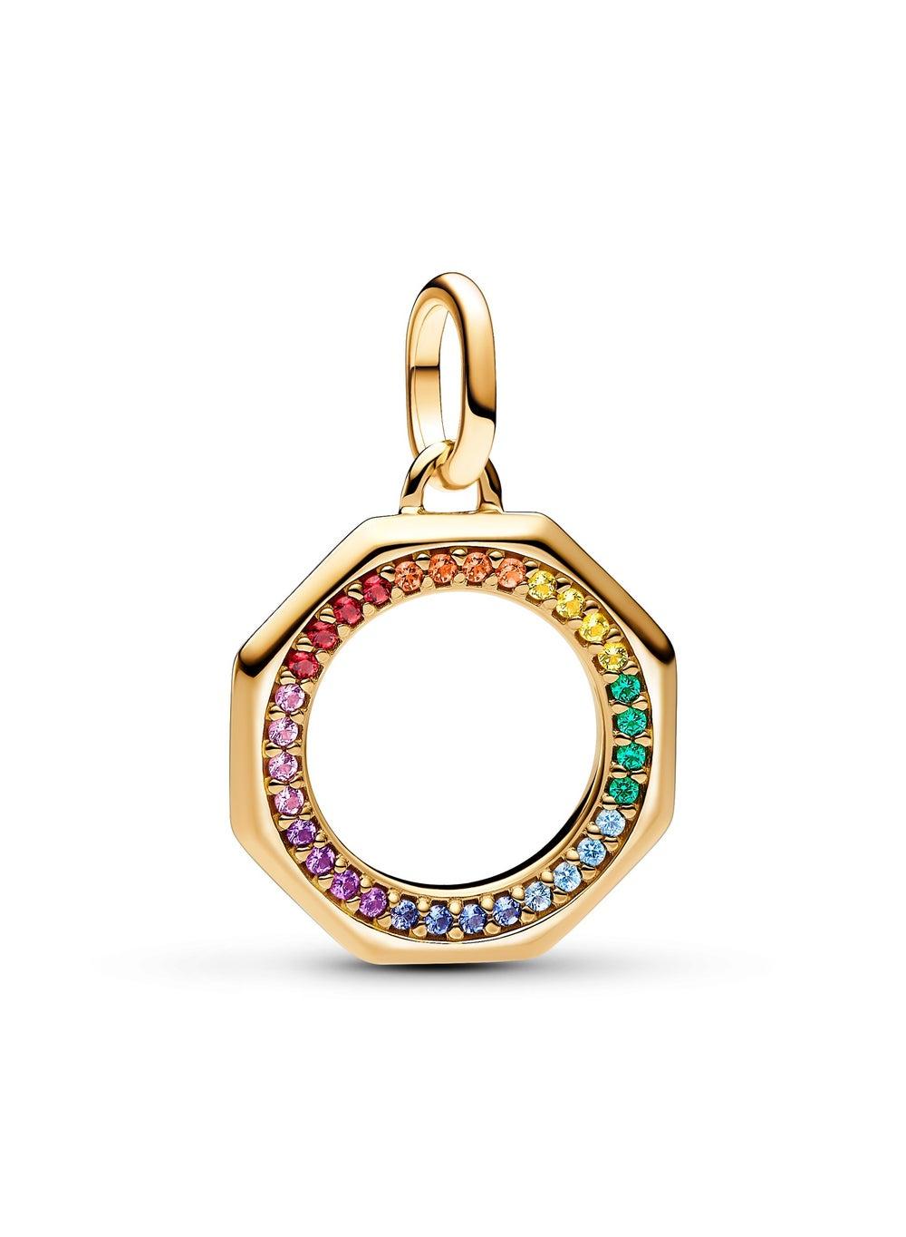 Pandora ME Rainbow Medallion Charm in 14k Gold-Plated - Image 1