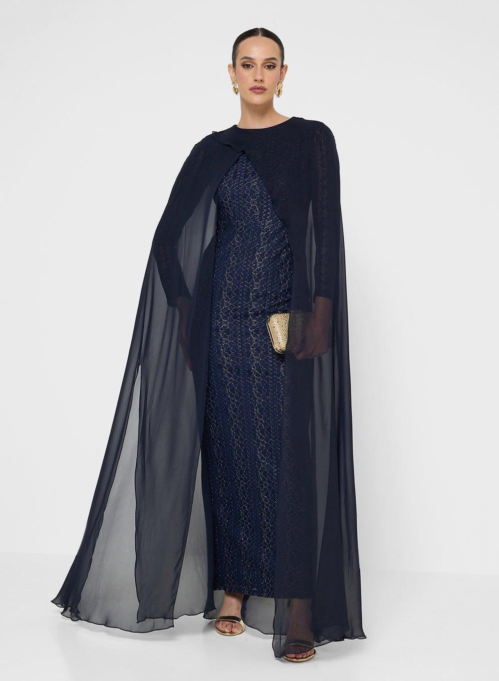 Wrap Detailed Maxi Dress for Elegant Modest Dressing - Image 1