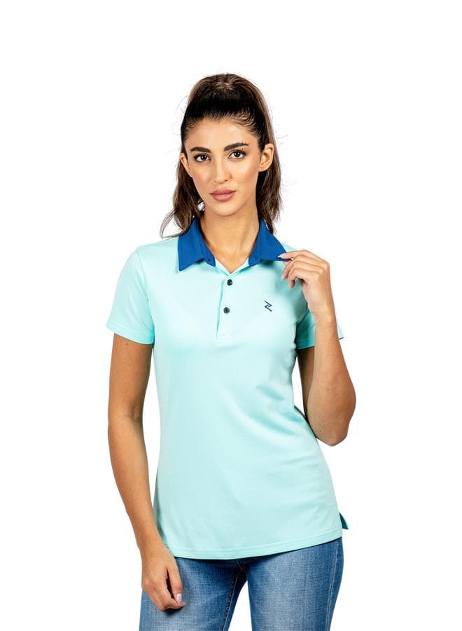 Women's Short-Sleeve Polo Tee with Ezy Dri - Image 1
