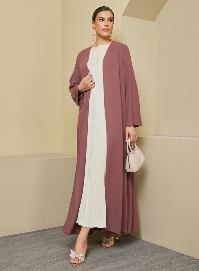 Front Open Crepe Abaya - Image 1