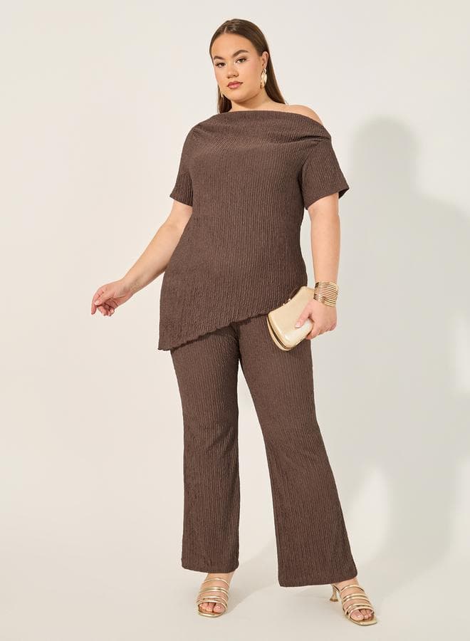 Solid Plus Size Regular Trouser - Image 1