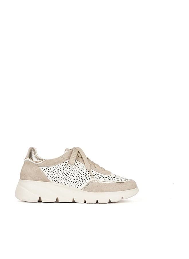 Women's Chunky Lace-Up Low-Top Sneakers - Image 1