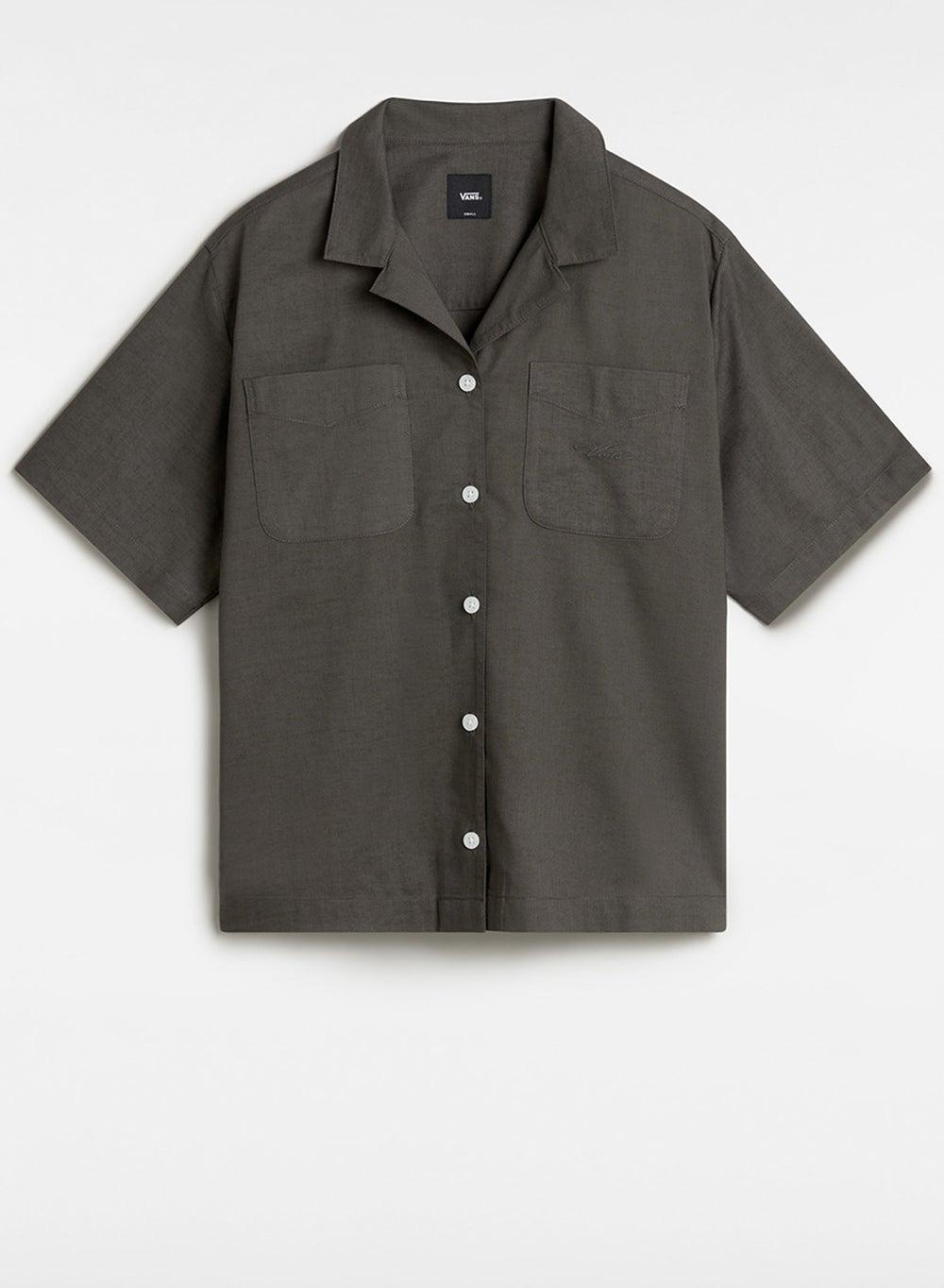 Cassidy Camp Shirt in Sheer Slubby Cotton - Image 1