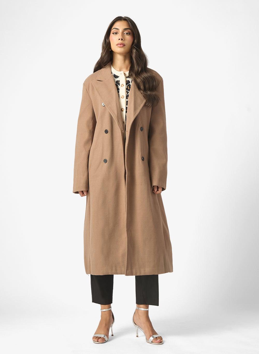 Longline Over Coat for Women - Image 1