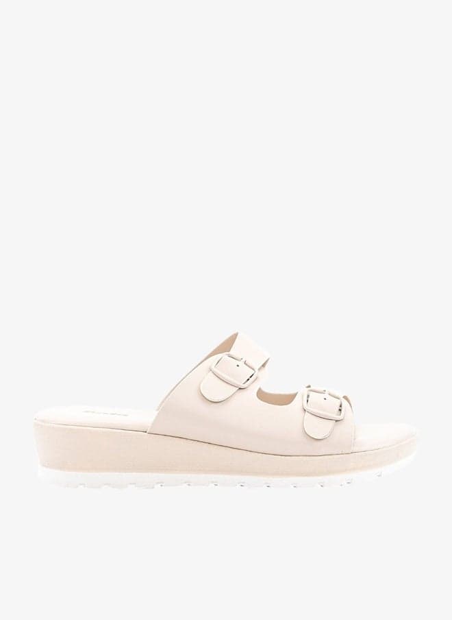 Solid Wedge Sandals for Everyday Comfort - Image 1
