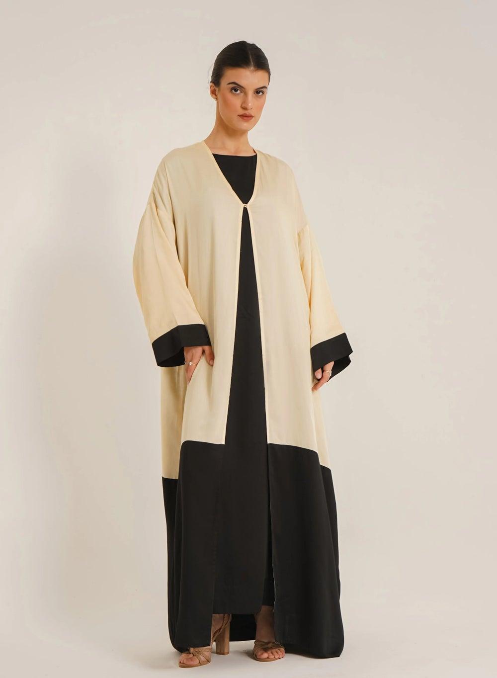Lara Dual Butter Abaya in TENCEL™ - Image 1