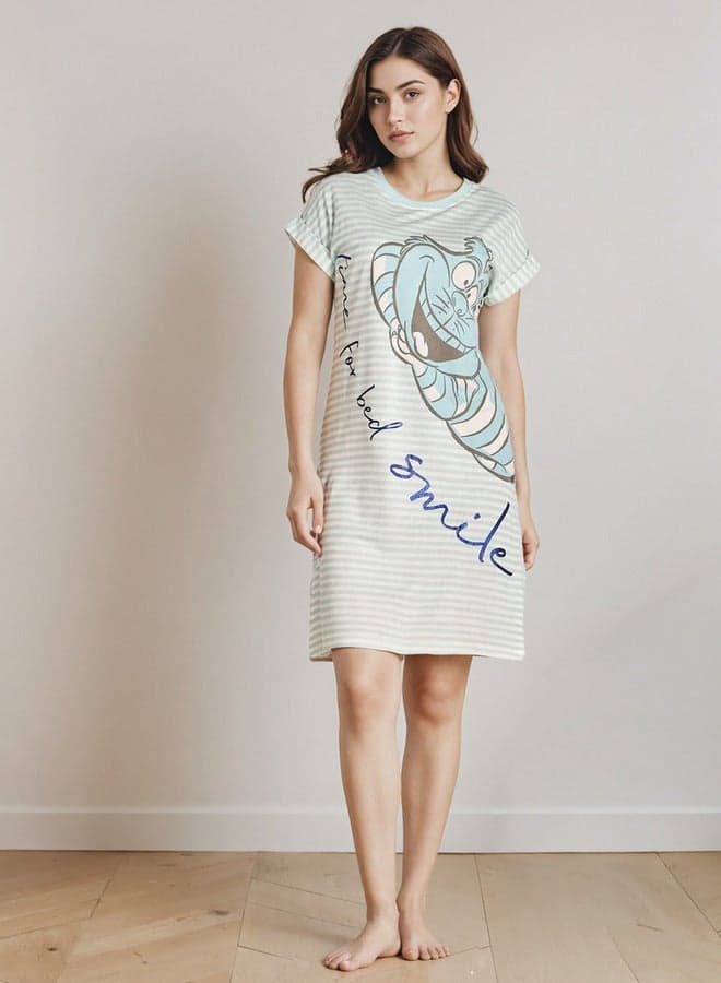 Women’s Round Neck Nighty for Comfortable Nightwear - Image 1