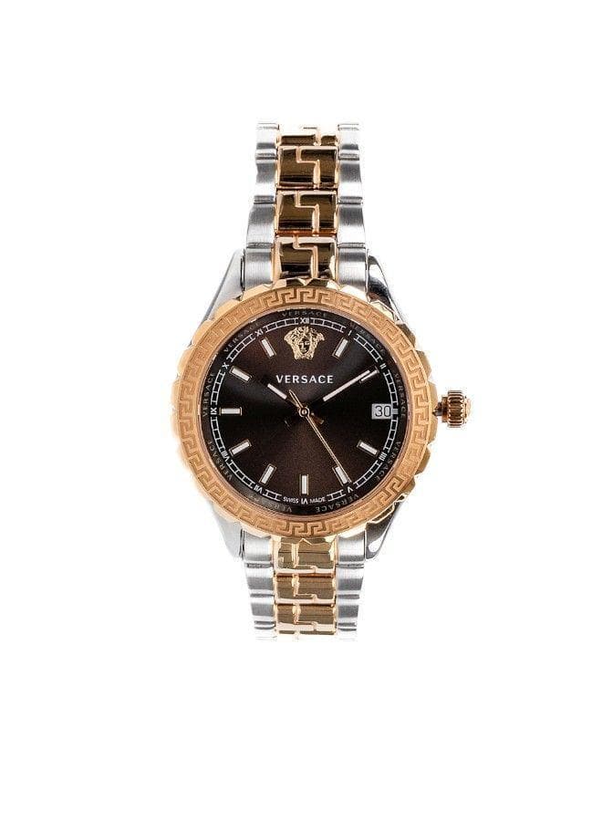 Hellenyium GMT Brown Dial Swiss Quartz Watch - Image 1