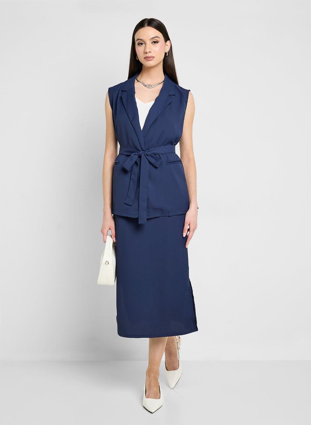 Vest & Skirt Set for Effortless Women’s Styling - Image 1