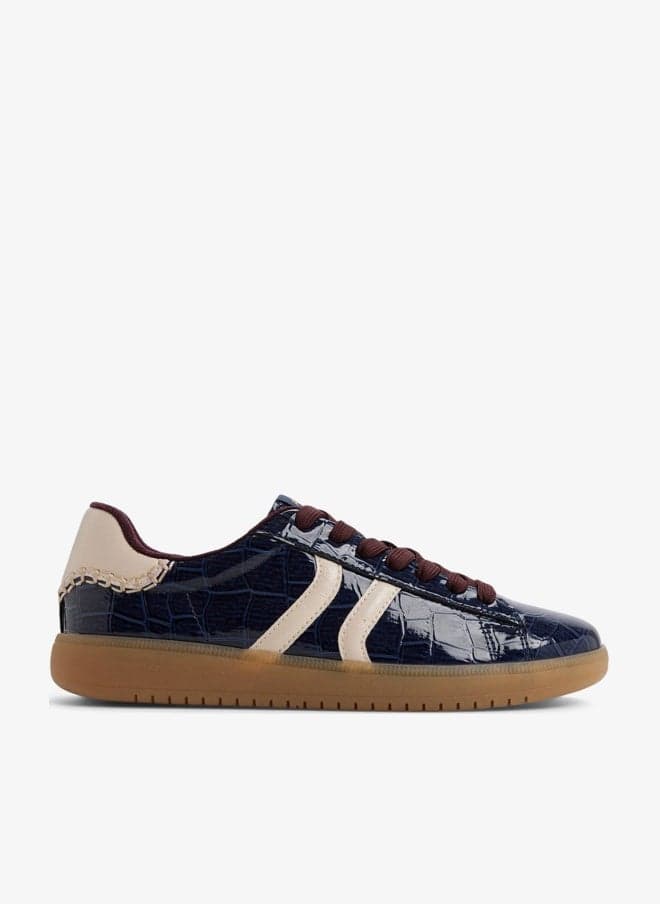 ALDO Chicsneaker2 Gold Low Top Sneakers - Image 1