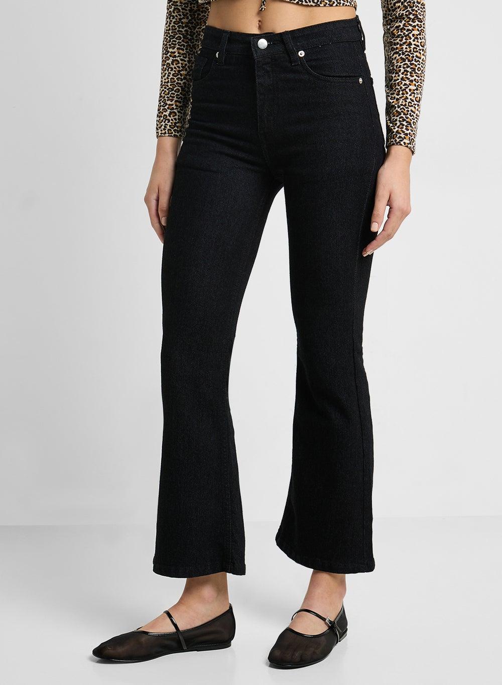 High Waist Flared Jeans for Everyday Style - Image 1