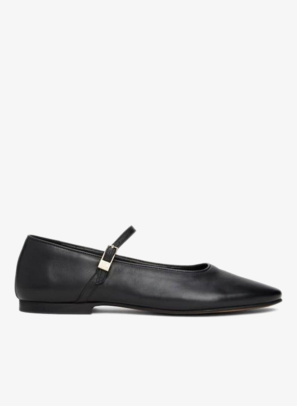 Smooth Leather Maryjane Ballerinas with TH Monogram Buckle - Image 1