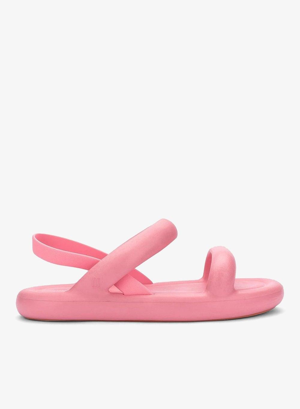 Ankle Strap Flat Sandals with Suede-Feel Finish - Image 1