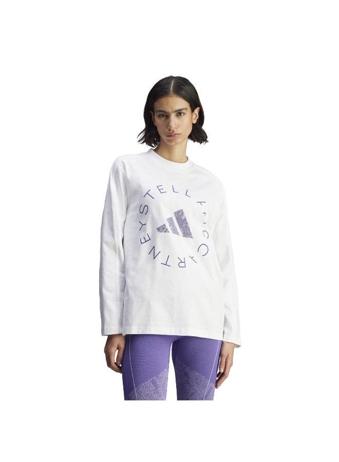 Mccartney Oversized Graphic Long Sleeve Tee - Image 1