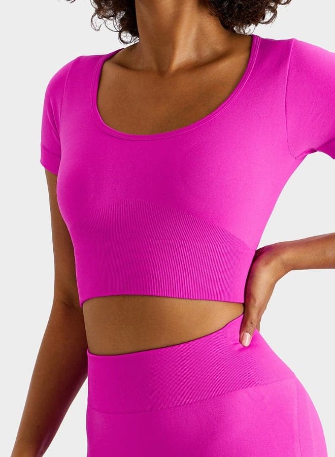 Women’s Closed Back Padded Yoga Sports Bra - Image 1