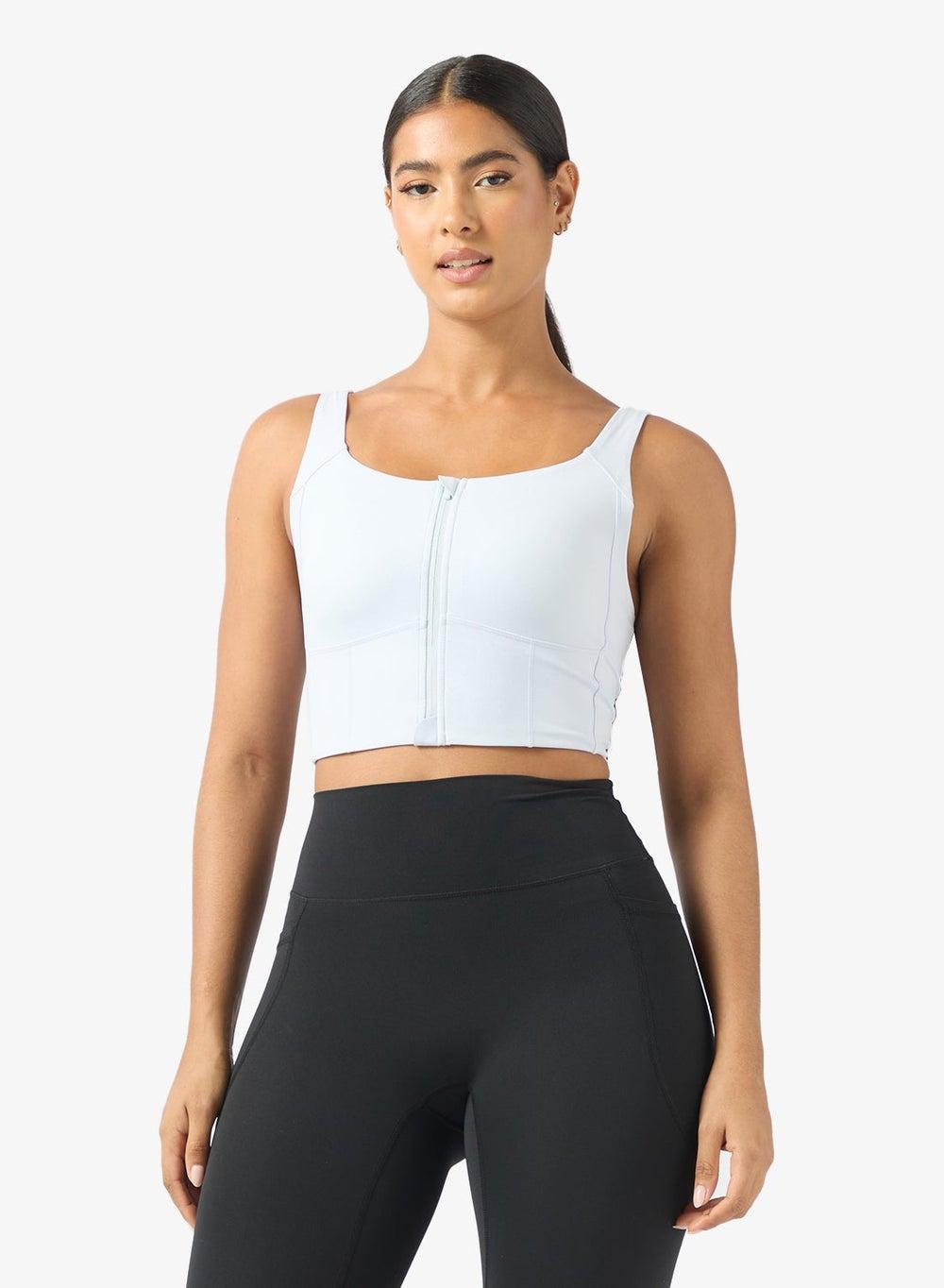 Easy-On Zip Sports Bra for High-Impact Training - Image 1