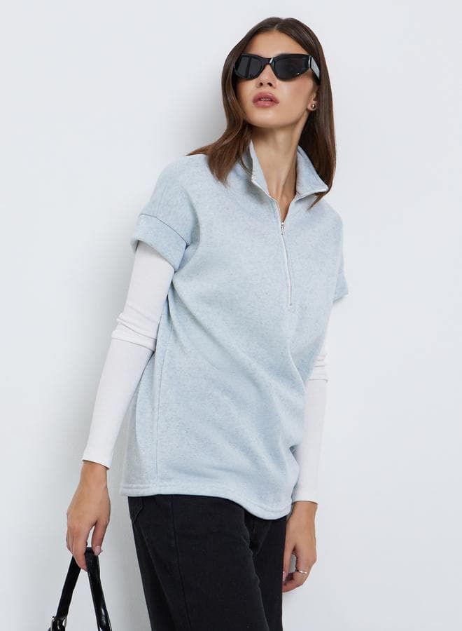 Take Two Women’s Grey Short Sleeve Sweatshirt - Image 1