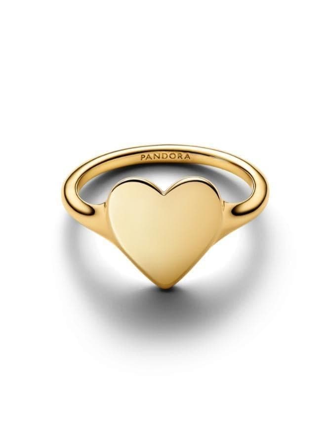 14k Gold-Plated Heart Ring - Image 1