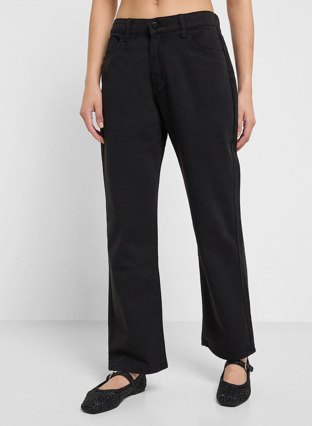 High Rise Straight Fit Jeans - Image 1