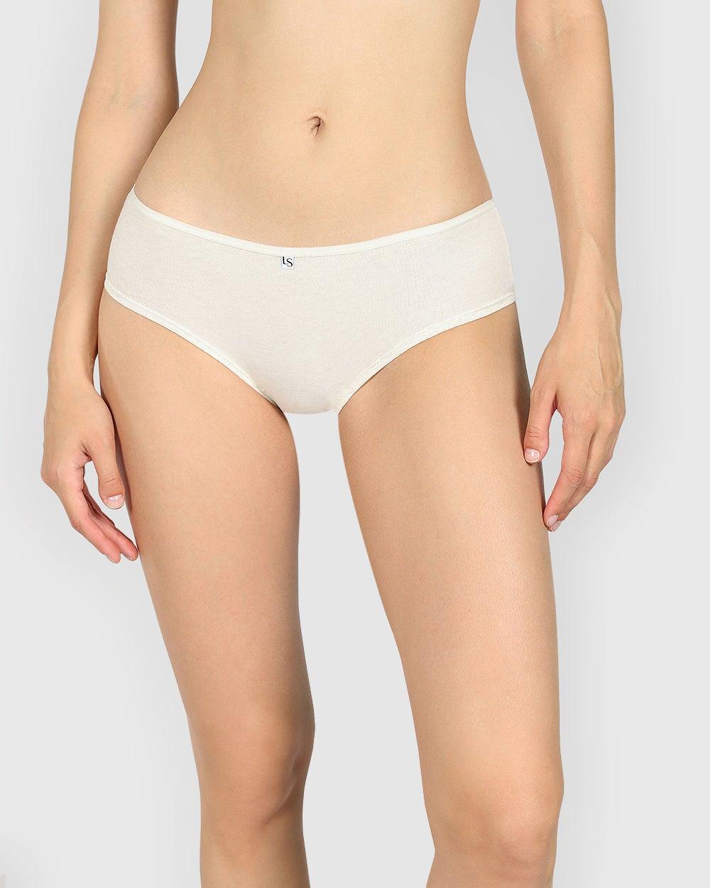 La Senza Trendy Hipster Panty in Oatmeal Heather - Image 1