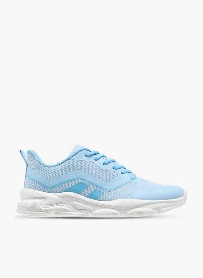 Women Textured Lace-Up Low Top Sports Shoes - Image 1