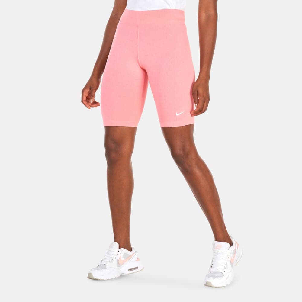 Women's Mid-Rise Biker Shorts with Swoosh Logo - Image 1