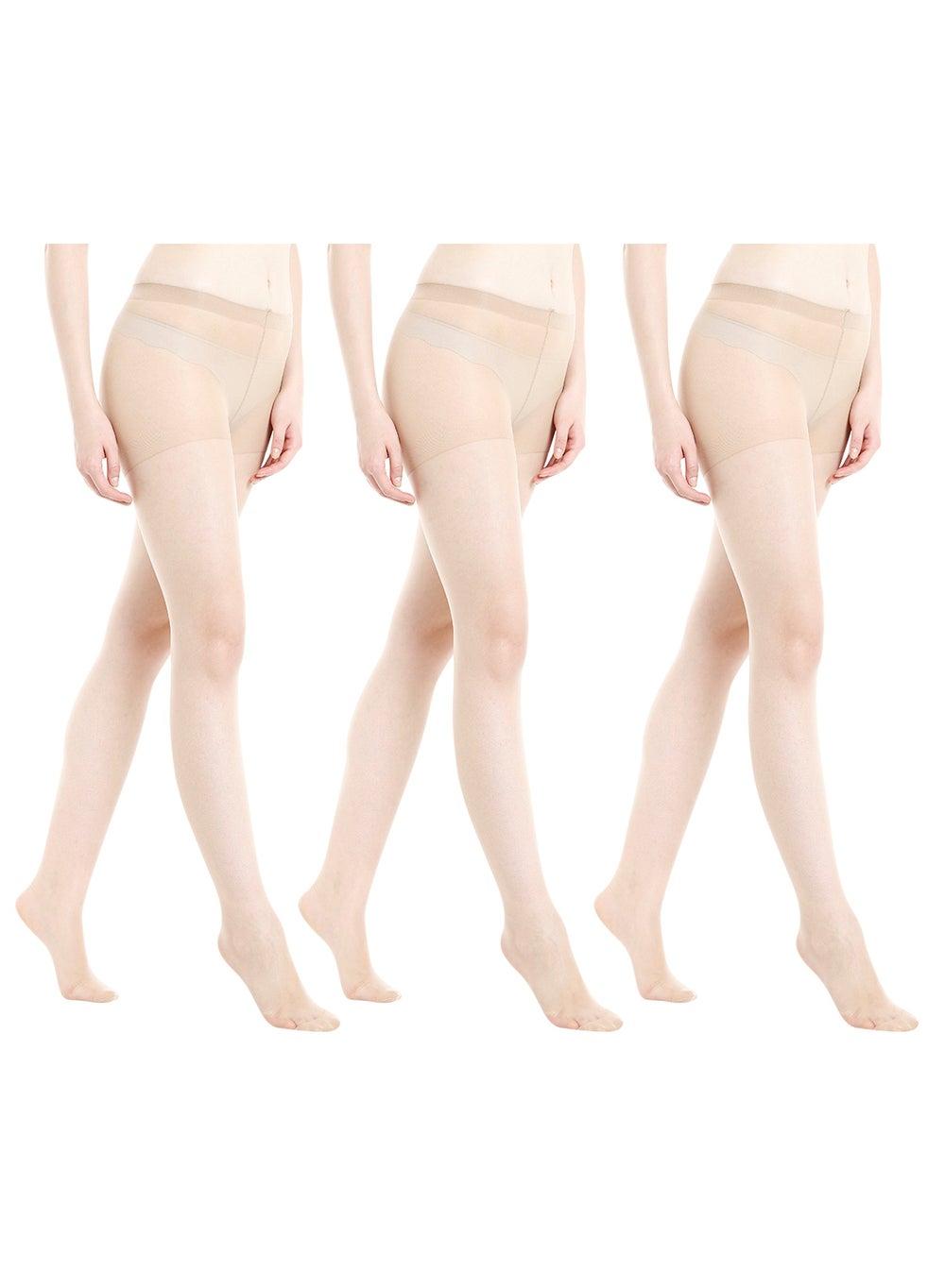 Women’s Skin Pantyhose Stockings, Pack of 3 - Image 1