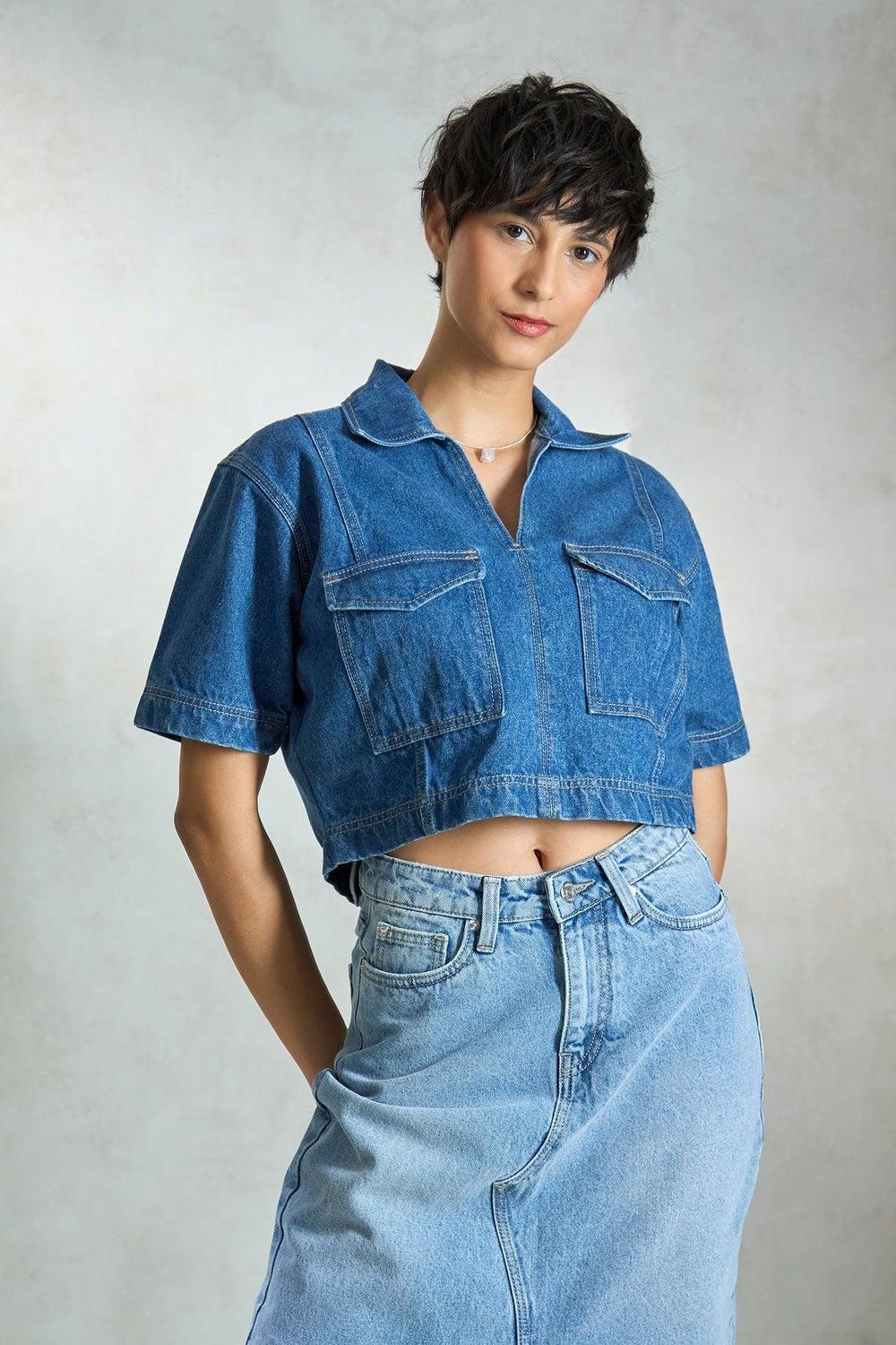 Virgio Women Boxy Opaque Casual Shirt - Image 1