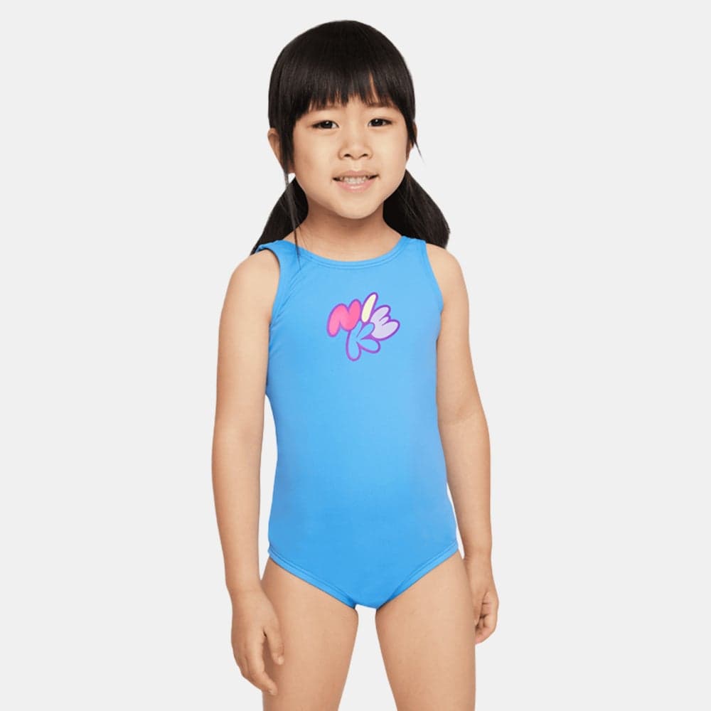 Nike Kids' Bubble Script U-Back One-Piece Swimsuit - Image 1