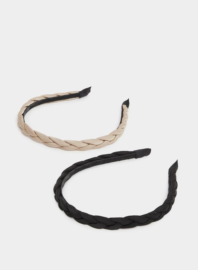 Pack of 2 Braided Headbands - Image 1