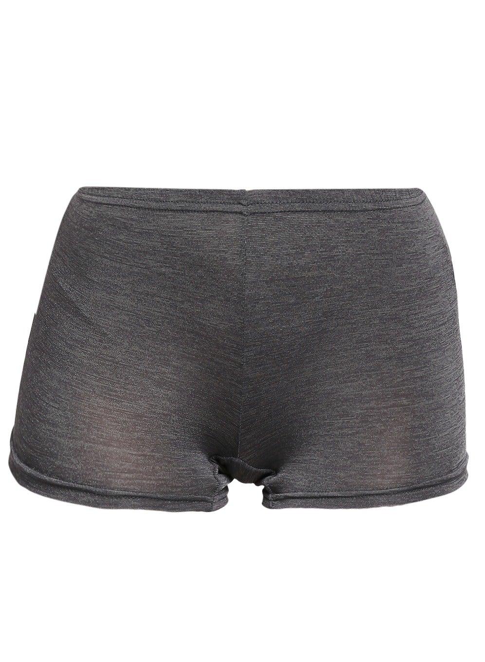 Women's Dark Grey Boyshort Boxer Brief - Image 1