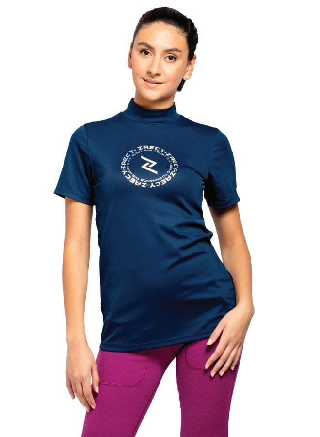Women's Mock Neck Top for Training and Yoga - Image 1