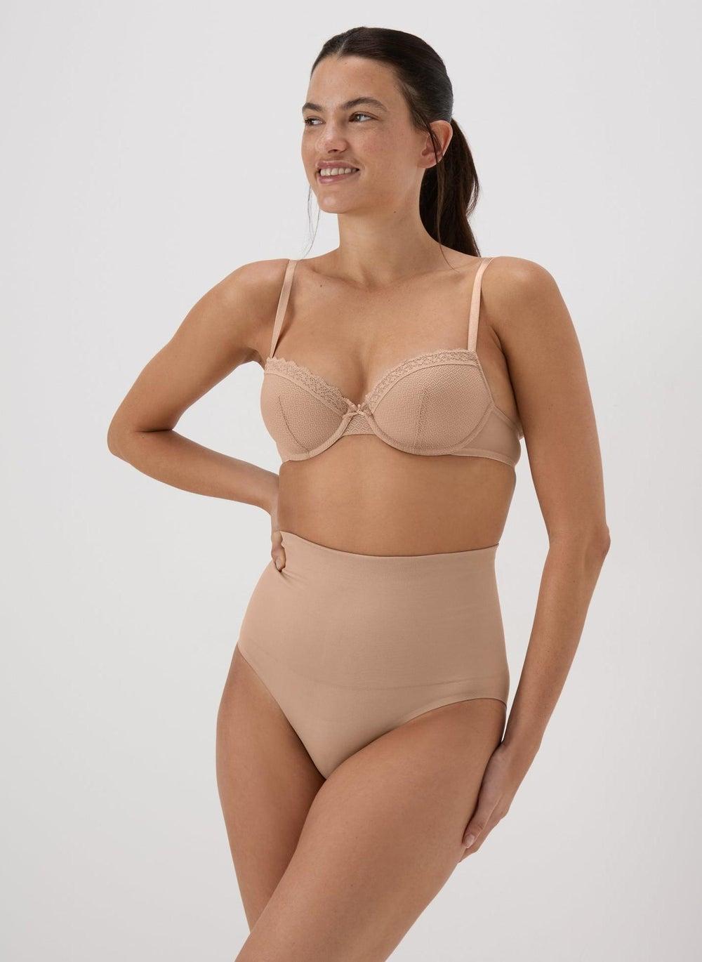 Nude Seamless Shaping Briefs - Image 1