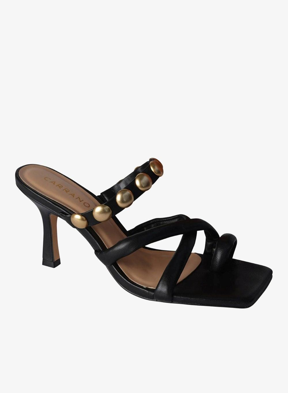 Carrano Ladies Strappy Backless Toe Ring Heels 321042 Cab0602 - Image 1